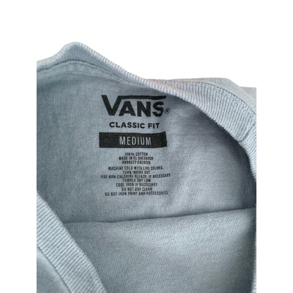 Vans Classic T-Shirt – Men’s Medium – Blue – Skate Streetwear Tee - Picture 3 of 5